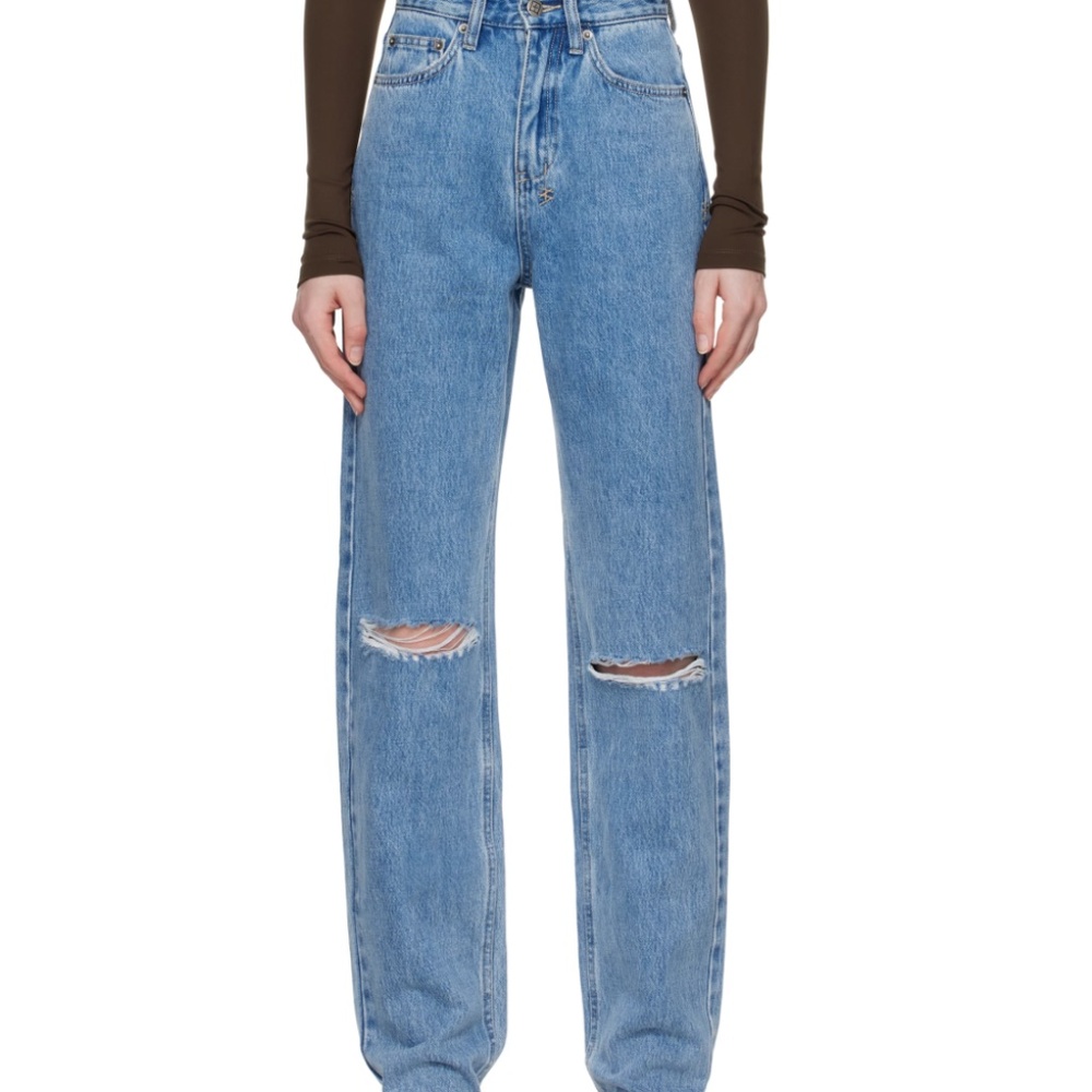 Ksubi Women’s Playback Vibez High Rise Relaxed Distressed Jeans Size 27 NWT